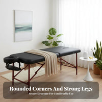 Folding Beauty Bed Heavy-Duty Portable Massage Table Dense Foam Aluminum Alloy Spa Table for Mobile Therapists, Home Users, Spas, Salon