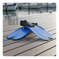 Hydrodynamic Shape Adult Diving Flippers Reduces Drag Short Blade Snorkeling Fins Comfortable Fit Short Blade Swim Fins Lightweight for Adults, Beginners, Kids, Pool