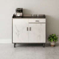 Modern Buffet Cabinet Sturdy Construction Dining Room Storage Cabinet Multi-Compartment Standing Credenza for Families, Adults, Entryway, Hallway