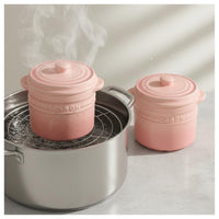 Multi-Purpose Ceramic Stew Pot with Lid Double Handles Individual Soup Crock Macaron Colors Lidded Casserole Dish Gradient Color for Home Kitchen