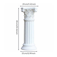 Roman Column Pedestal Weather Resistant Decorative Column Statue Base for Patio