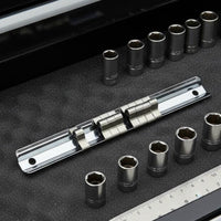 Socket Storage Rack Portable Plastic Socket Rail Wall Mountable for Mechanics