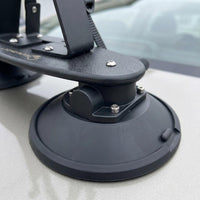 Suction Cup Mounting Bracket Matte Black Fixture Hardware Industrial Finish