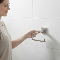 Square Toilet Paper Holder Rustproof Modern Bathroom Tissue Holder for Washroom