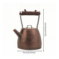 Hammered Copper Tea Kettle Copper Pot Traditional for Boiling Water
