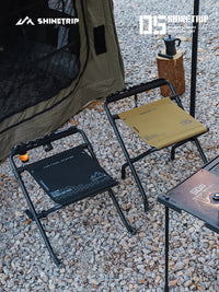 Adjustable Height Folding Stool for Fishing and Travel