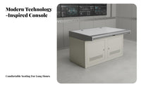 Console Desk Concealed Cable Management Control Room Workstation Modular Design Security S Desk for Dispatchers, IT Professionals