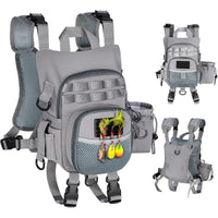 Lightweight Waterproof Fly Fishing Chest Pack with Multi-Pocket Storage for Outdoor Angling