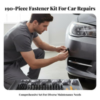 190 Pieces Retainer Clips Universal Fit Car Fasteners Wide Application Wheel Arch Deflector Guard Clips for Mechanics, DIY Enthusiasts