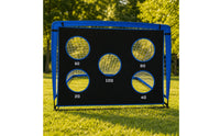 Football Training Goal with Target 420D Oxford Football Target Net Foldable Practice Net with Holes for Yard