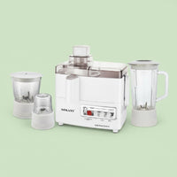 800W Power Multifunctional Juice Extractor Fine Grinding 4 in 1 Food Processor Pulse Control for Parents, Home