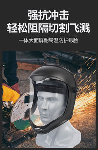 Heavy-Duty Protective Face Shield for Lawn Mower Use