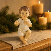 Christmas Doll Figurine Compact Holiday Decor Decorative