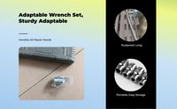 Hex wrench set for auto repairs.