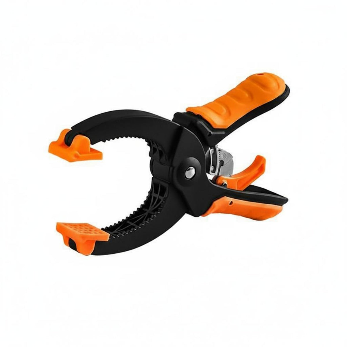 Duty Carpentry Clamp Micro-Adjustment Locking Ratchet C-Clamp Non-Marring Pads Clamping Tool for Garage