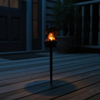 Sun-Powered Lamp Lantern with Nocturnal Creature Figure Halloween Solar Nocturnal Creature Stake Light Spooky Decor for Homeowners, Decorators