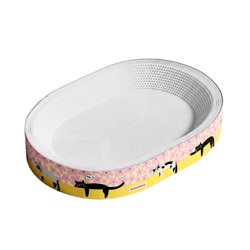 Oval Cat Scratcher Lounge Thick Pet Supply Ready to Use for Kittens