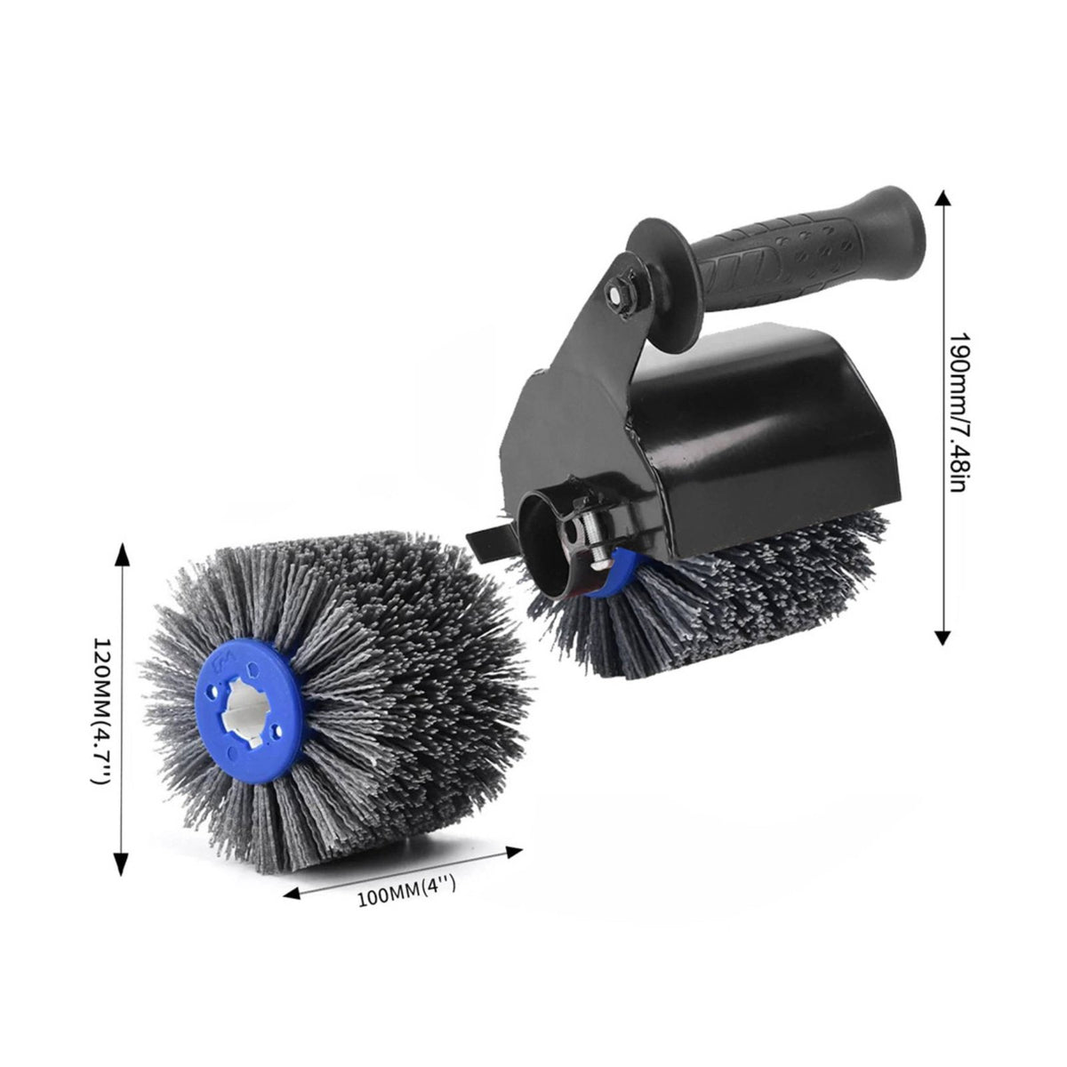 Wire Drawing Wheel Multi Purpose Abrasive Wire Drum Rust Removal for Woodworking