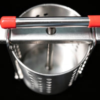 Draining Moisture Perforated Basket Press Manual Stainless Steel Press