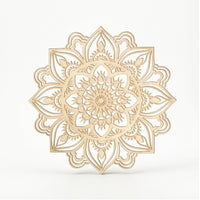 Mandala Wall Decor Layered Wooden Mandala Natural for Living Room