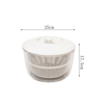 Large Capacity Manual Salad Drier Multi-Functional Hand Crank Vegetable Drier Easy To Use Kitchen Salad Tosser Non-Slip Base