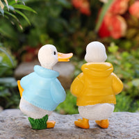 Cute Little Duck Ornament Farm Duck Couple Desktop Garden Courtyard Decoration