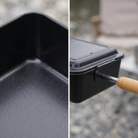 Camp Pie Maker with Wooden Handle Compact Pie Iron Easy-to-Clean Cookware for Campers