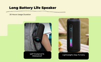 Waterproof speaker with deep bass