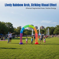 Large Custom Rainbow Inflatable Arch, Lighted PVC Airtight Square Archway, Outdoor Event, Festive