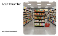 Modular Design Convenience Shop Island Shelf Heavy Duty Supermarket Display Shelf Large Capacity Freestanding Retail Shelving Unit Easy Assembly for Retailers, Small Business Owners, Homeowners, Pet Shop, Book Shop, Warehouse, Garage