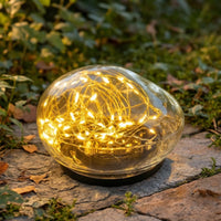 Solar Pebble Light Energy-Saving Garden Light with Glass Shell Environmentally