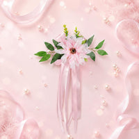 Wedding Car Flower Decoration European Design Door Handle Flower Easy to Install