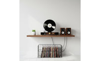 Vinyl Record Player Ornament Creative Retro Record Player Model Sculpture for Entryway Console