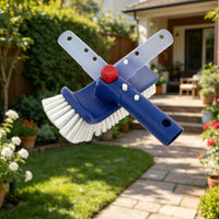 Pool Scrub Brush Dense Bristles Rotating Brush Hinge Connector