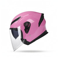 Half-Style Motorcycle Helmet Glossy Motorcycle Helmet with Face Visor Streamlined Detachable Liner for Commuters