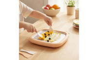 Bear-Shaped Rolled Ice Cream Plate with Spatulas Instant Manual Ice Cream Pan Non-Electric Dessert Maker Food-Grade for Families