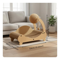 Cardboard Cat Scratcher Bed Scratch Resistant Pet Supplies Minimalist Design Lounge for Cats
