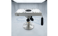 Aluminum Adjustable Boat Seat Pedestal Marine-Grade Boat Seat Pedestal Mount Base Heavy-Duty Corrosion-Resistant for Yacht Builders, Boats, Yachts