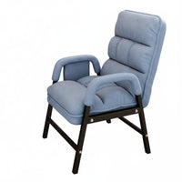 Adjustable Padded Floor Lounger Foldable Design Folding Recliner Space-Saving