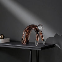 Cat Figurine Handmade Animal Sculpture Artisan for Desk, Collectors