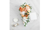 Long Trailing Design Waterfall Floral Arrangement Easy to Keep Cascade Bridal Floral Arrangement Photography Prop Event Decor Handmade for Brides, Photo Session, Ceremony