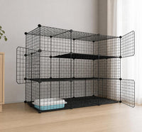 DIY Pet Cage Wire Grid Panels for Guinea Pigs, Rabbits, and Small Animals - Customizable Enclosure and Fence