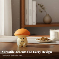 Cute Toadstool Figurine Handmade Craft Japanese Design Resin Ornament