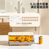 WOW厨房家用大容量冷水壶带龙头柠檬茶桶耐高温凉水壶透明饮料桶