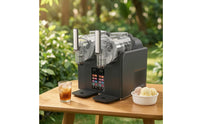 Fast-Freezing Two-chamberCylinder Slush Machine Compact Slushie Machine Easy-to-Clean Slushy Maker for Small Businesses
