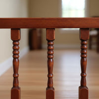 Wooden Dollhouse Railing Brown Finish Miniature Stair Handrail Handmade Look