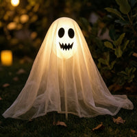 3 Pieces Illuminated Specter Stake Outdoor Specter Decoration with Ground Stake Spooky for Halloween, Lawn, Garden