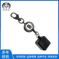 台球用品球黑8易拉扣巧克盒可伸缩台球台球球杆粉笔持有人