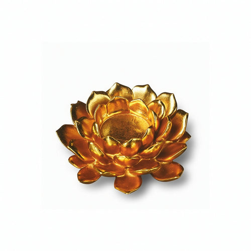 Lotus Candle Holder Low-Profile Lotus Candle Stand Eye-Catching for Tea Room