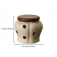Clay Garlic Saver Vintage Design Garlic Storage Jar Countertop Organizer